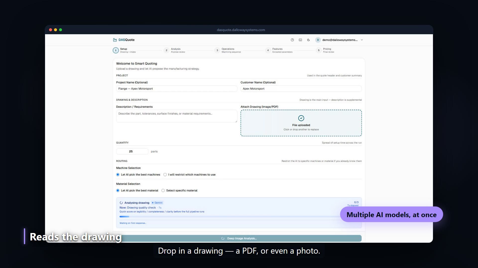 DAS Quote AI estimating demo
